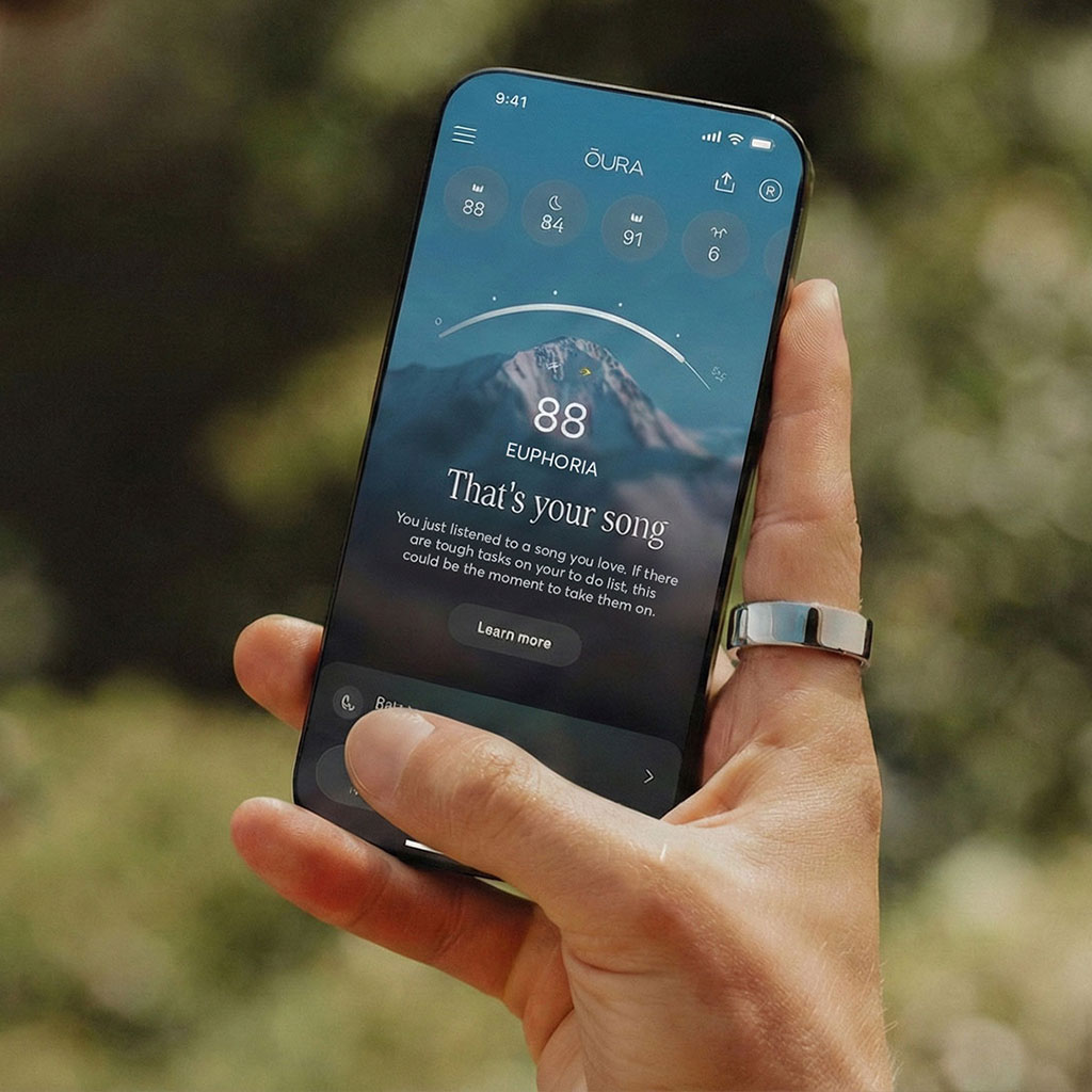 Oura Ring App Interface Euphoria Metric